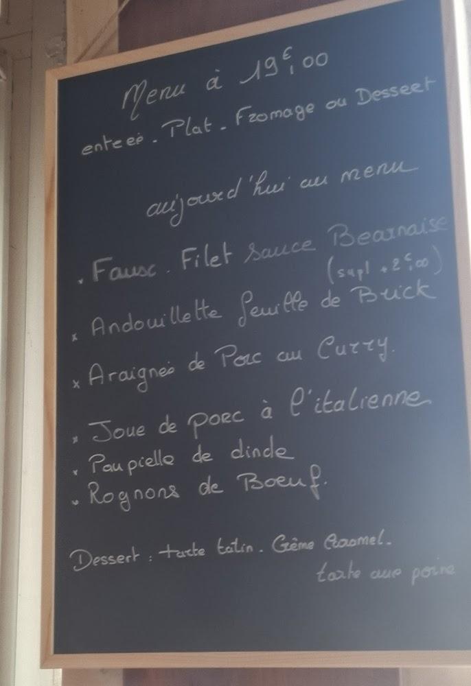 BAR RESTAURANT DES CARRIERES - Menu Image 1